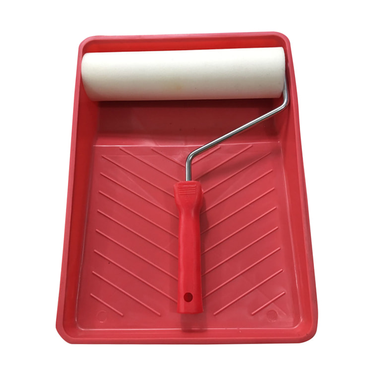 مجموعات الطلاء 3-Piece Set Tray Roller Foam Pad Brush With Paint Tools